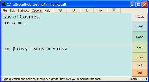 Unicode in FullRecall, image 1