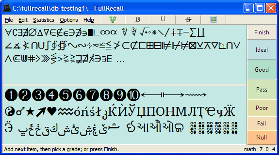 Unicode in FullRecall, image 3